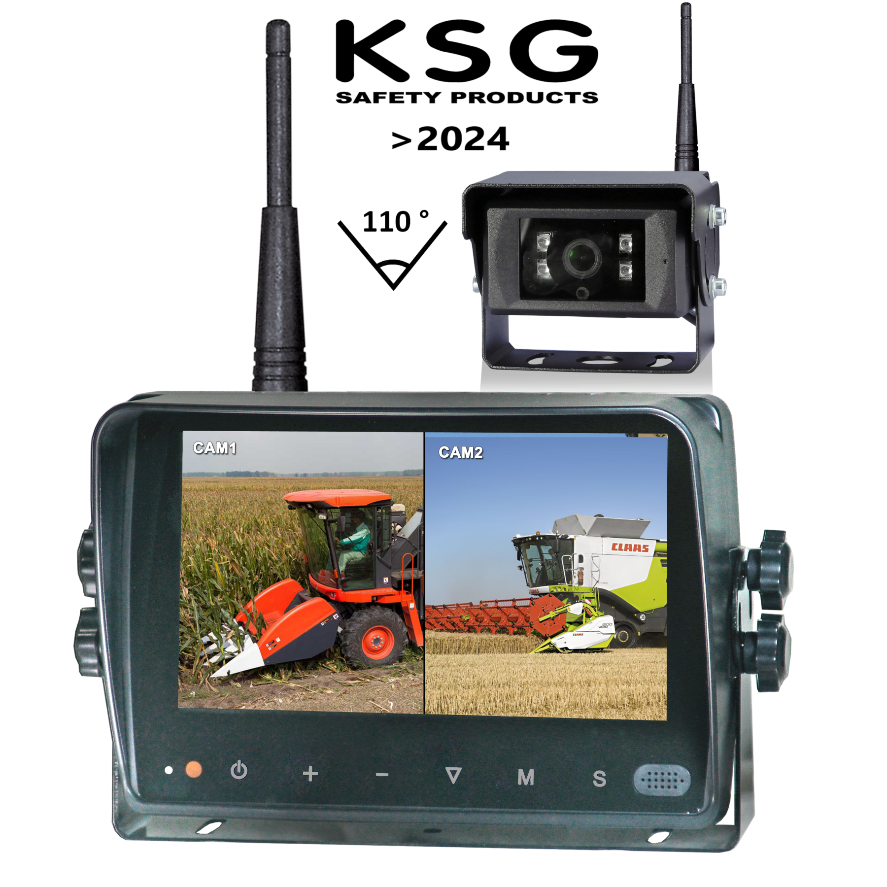 KSG AHD draadloos Cameraset 7" met 1 camera (2020-2023)