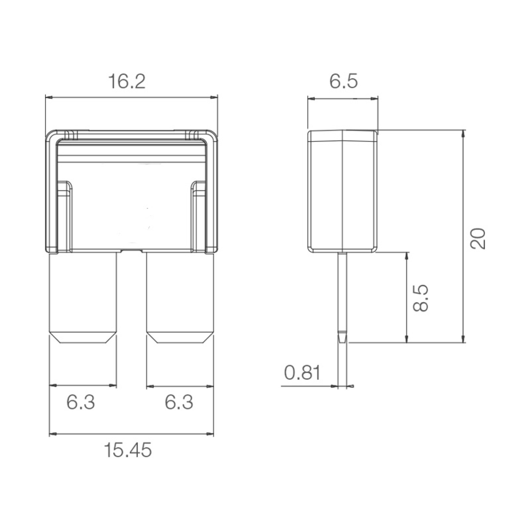 Assortiment steekzekeringen Maxi Compact (35-delig)