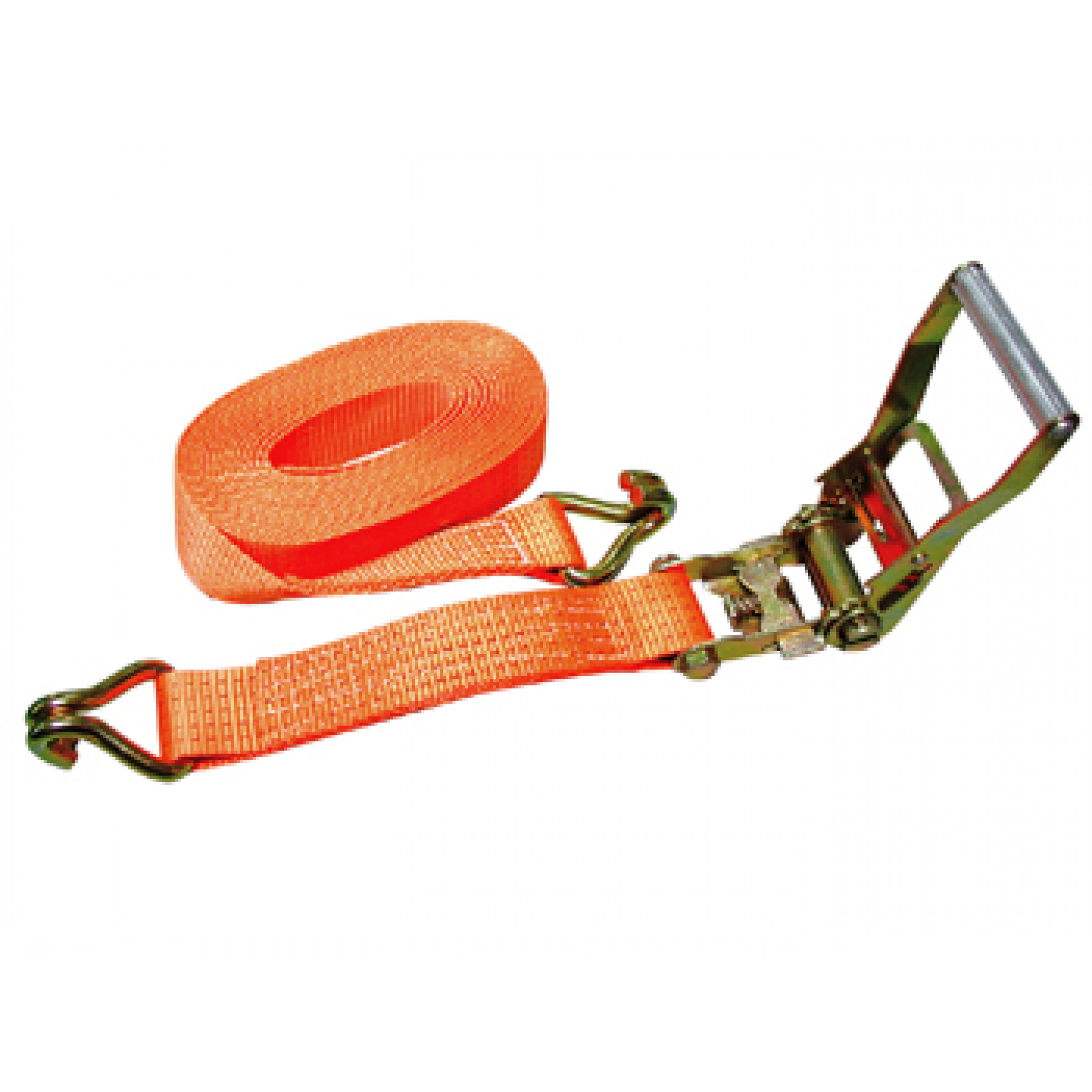 Sjorband 4 ton-12m ratel/haak oranje