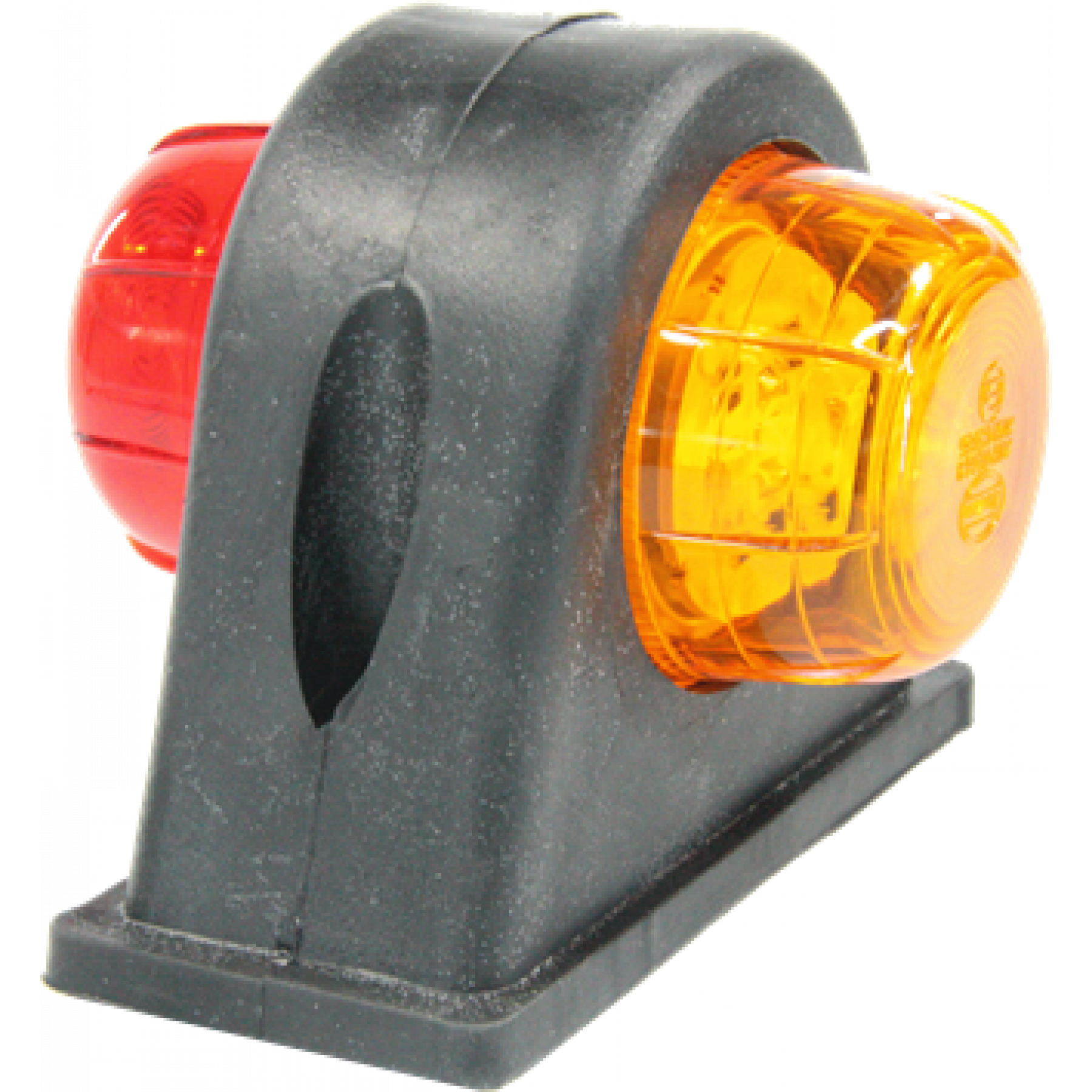 Markeringslamp LED zijkant rubber kort rood/oranje (428)
