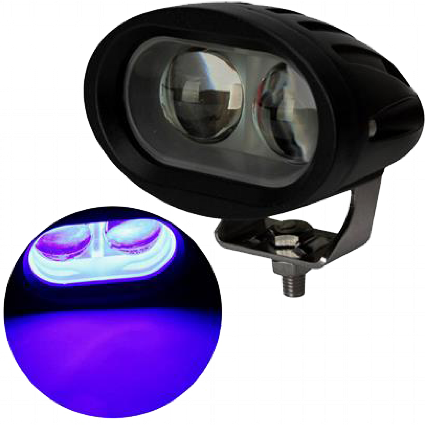 LED Blue Spot lamp 10-60v 2x10 Watt