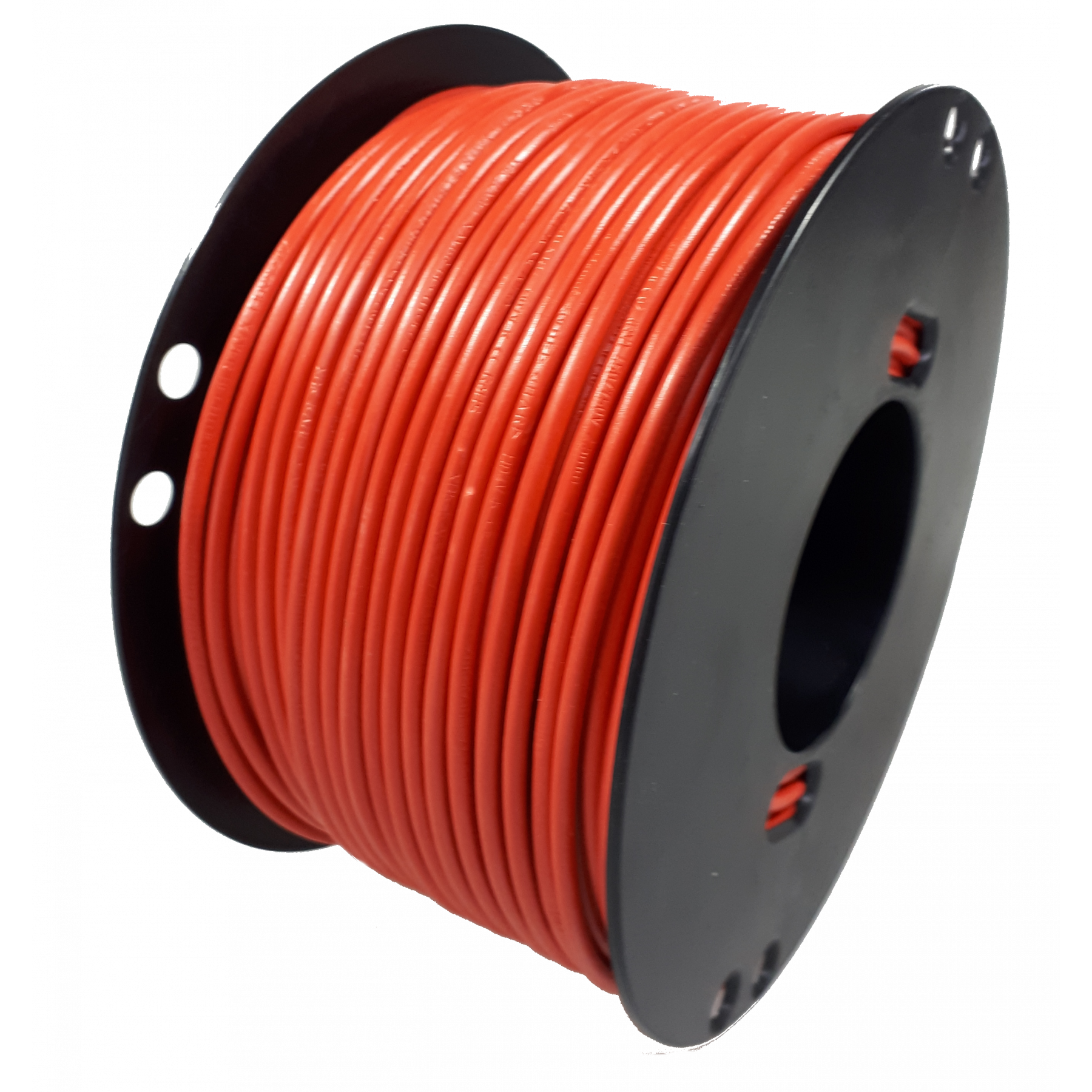 Kabel 4,0mmq rood 50m haspel