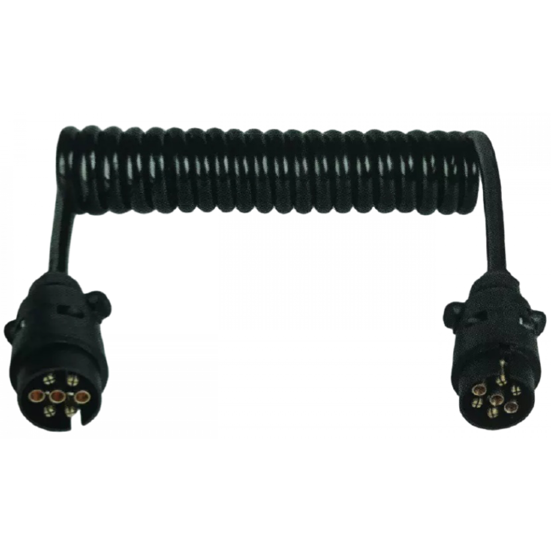 Spiraalkabel 7-polig stekker/stekker (max4,5m)