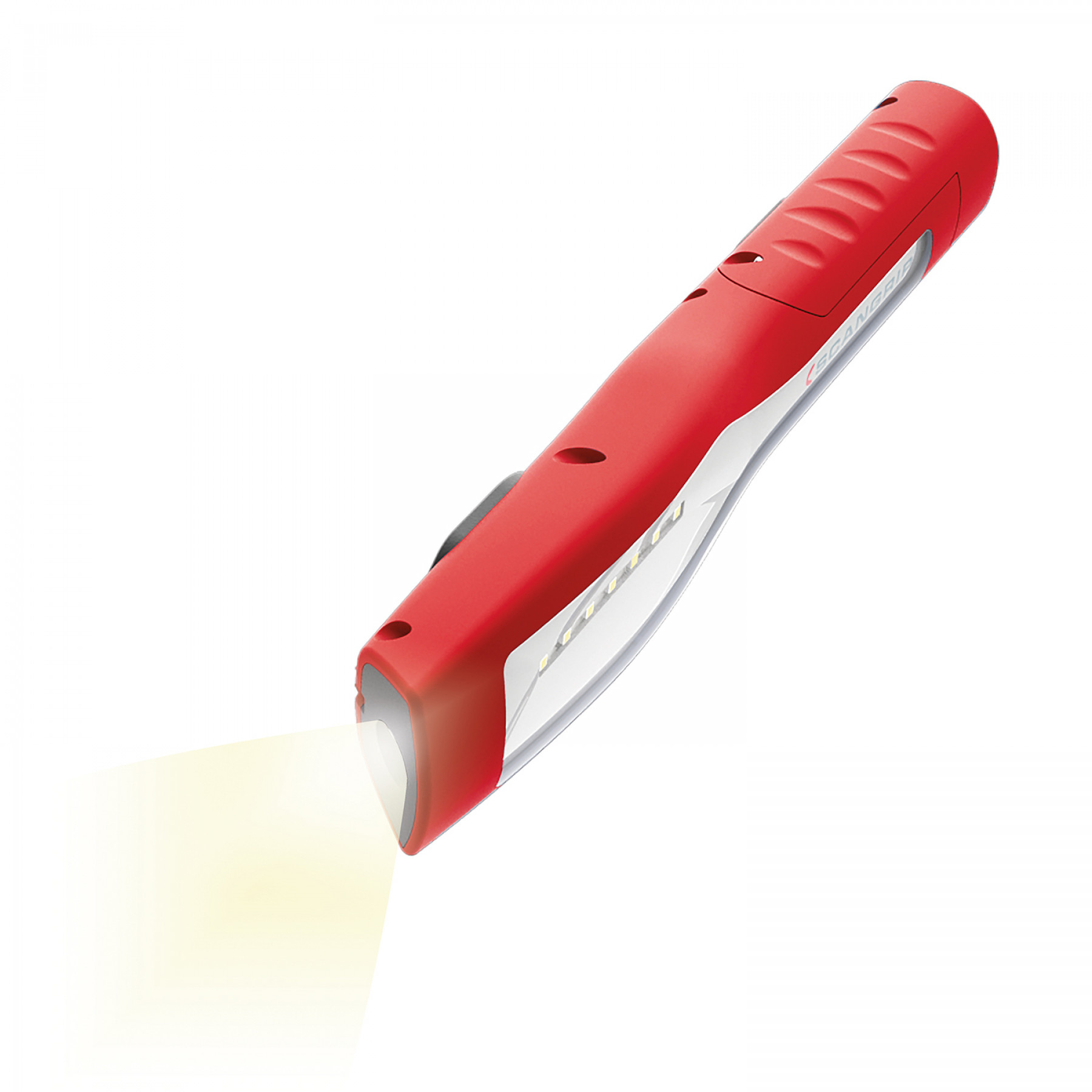 Scangrip MAG LED looplamp flexibele voet Rood