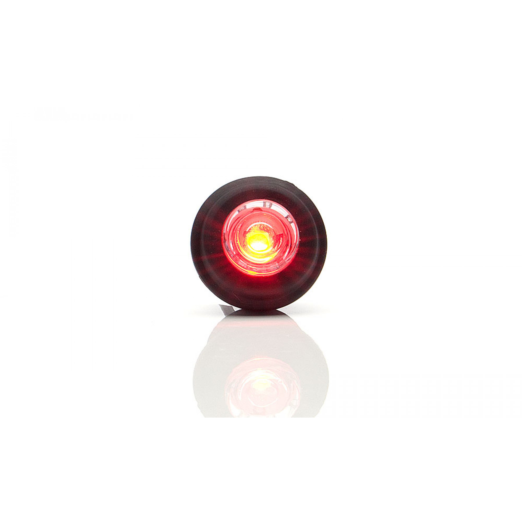 Markeringslamp LED rood 12/24v inbouw 21mm