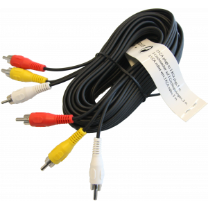 RCA kabel 5m (3plugs)