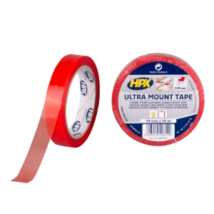 Tape dubbelzijdig Transparant Ultra Mount 19mm x 50m