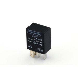 Micro relais wissel 24v 5-polig 15/10amp