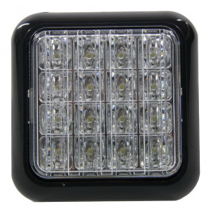 LED achteruitrijlamp 104x104 mm, 12/24V