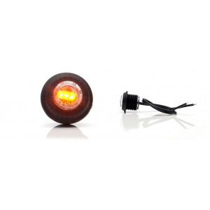 Markeringslamp LED oranje 12/24v inbouw 21mm