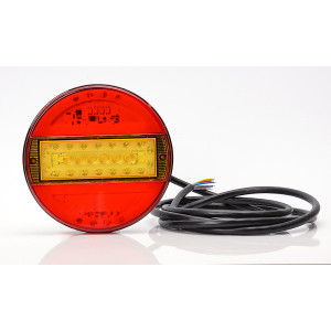 LED achterlicht 5 funct. 12/24v 2mtr kabel (hamburger)